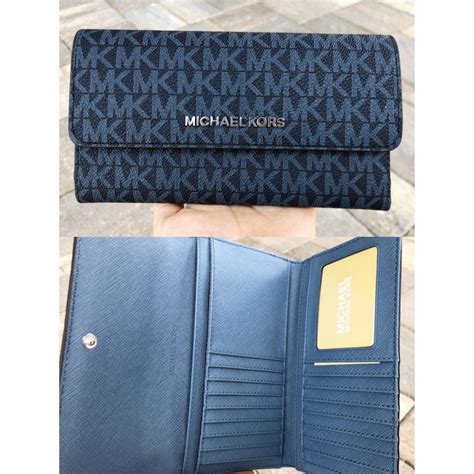 michael kors jet set wallet large|michael kors wallet double zip.